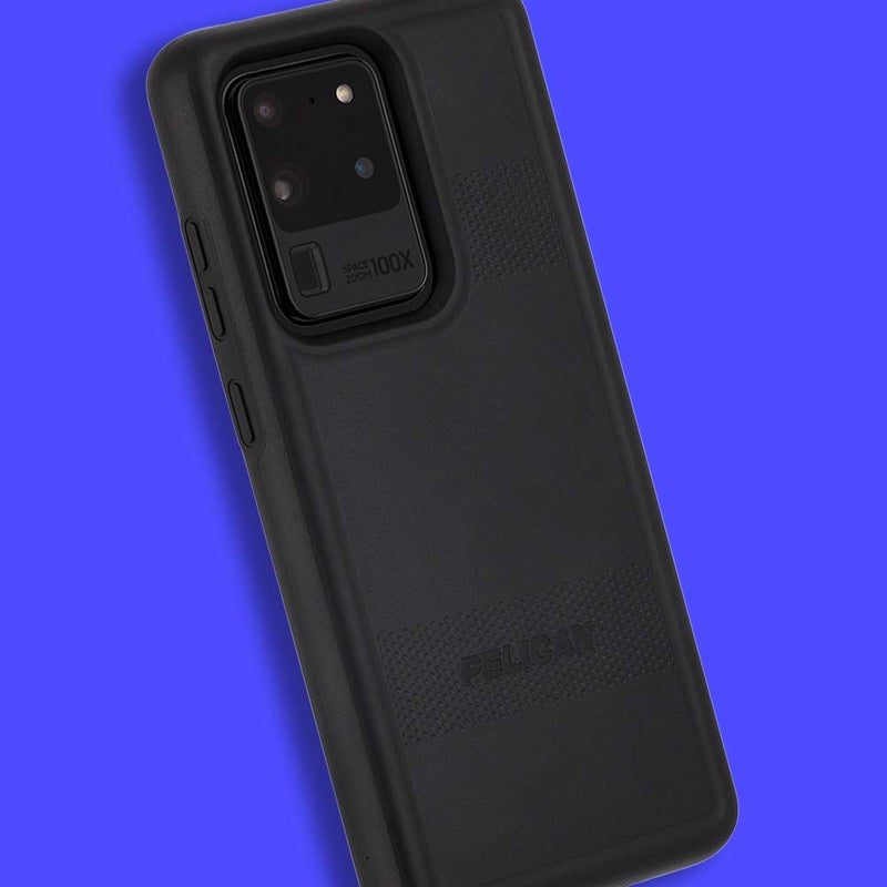 Pelican Protector Series - Samsung Galaxy S20 Ultra 5G Case 6.9' [Wireless Charging Compatible] Rugged Protective Phone Case Cover for S20 with Anti-Scratch Tech [10FT MIL-Grade Drop Protection] Black - Image 3