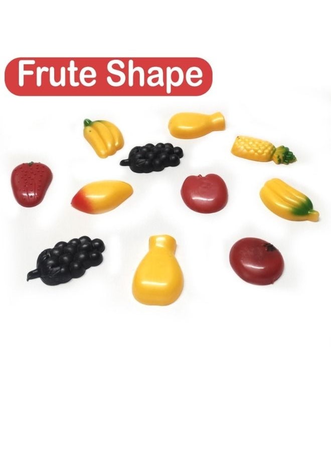Magnetic fruit shapes for the refrigerator, 12 pieces