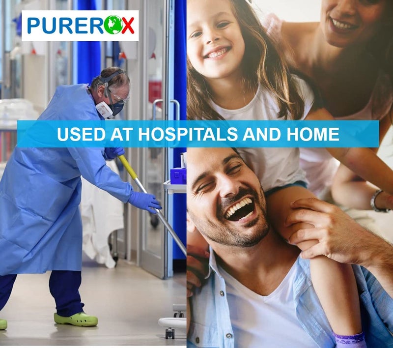 PUREROX disinfectant (3.4oz, 2pk) TSA Approved travel size. Eliminate 99.9999% viruses Norovirus, MRSA, Fungus, Bacteria. Hospital Grade. Safe for Use Anywhere. No residue. Suitable for All Surfaces. - Image 5