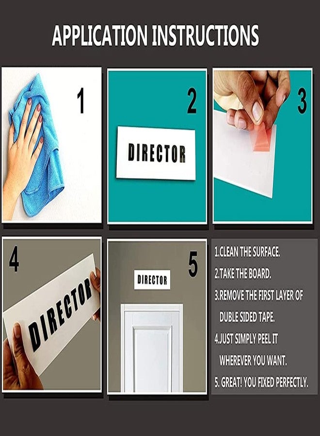 VAAIMAI لوحة "يرجى إغلاق الباب بهدوء، شكرًا لك" من فايماي | لوح فوم ٥ مم | أحمر | عبوة من قطعتين | لافتات للمكاتب والمدارس والمساحات التجارية | فينيل مغلف بطبقة مقاومة للأشعة فوق البنفسجية، مقاوم للماء، ذاتي اللصق | ١٢×٤ بوصة - Image 4