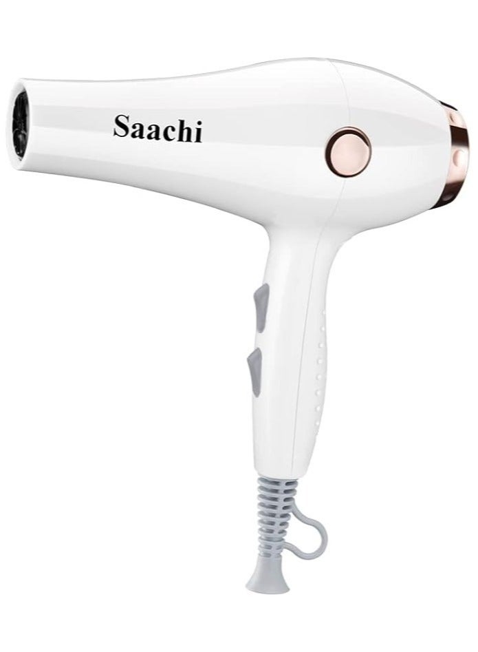 Saaachi Saachi Hair Dryer NL-HD-5033-WH-White With 3 Temperature Settings White - Image 2