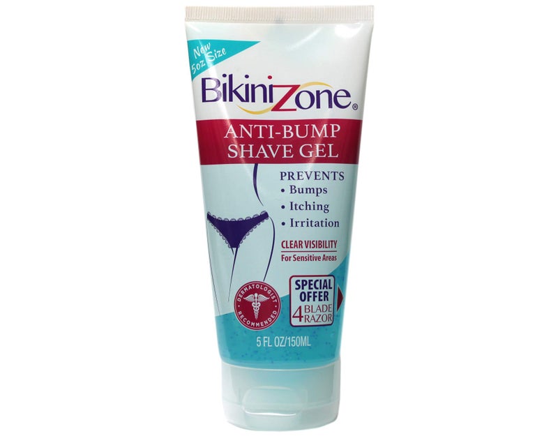 Bikini Zone Shave Gel Anti-Bumps, 5Ounce (2 Pack) - Image 1