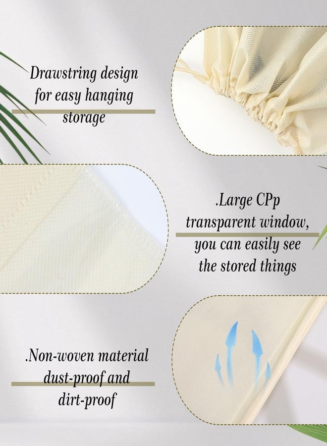 mekueeex 16 Pcs Dustproof Drawstring Bags Purse Dust Storage Bags for Handbags Covers Non Woven Fabric Cloth Pouch String Packing Organizer Shoe Pouch - Image 3