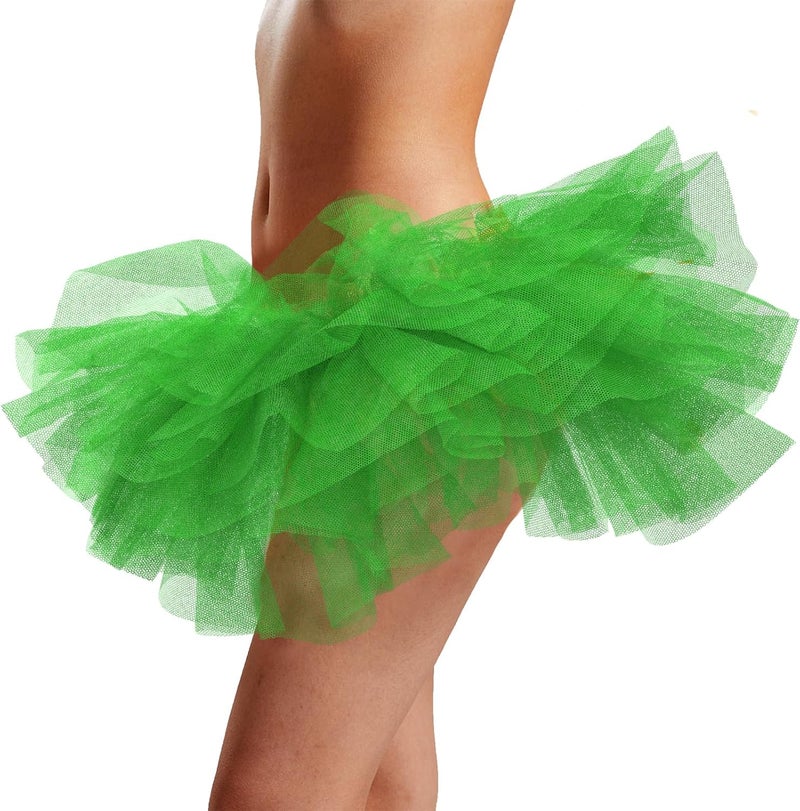 Phantomon Tutu Skirt Women's Teens Classic Elastic 5 Layered Tulle Ballet Skirt, 1950s Vintage Style Short Skirt, Adult Size - Image 3
