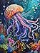 Cross & Glory Cross Glory Oceans Opus The Majestic Medusa Jigsaw Puzzles 1000 Pieces for Adults Marine Ocean Artwork Puzzle Challenging Brain Teaser Firework Jellyfish Design - Image 2