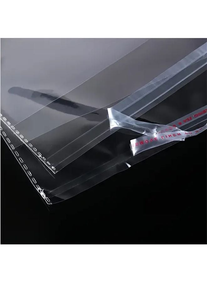 100 Pcs Transparent Resealable Self Adhesive OPP Plastic Bags For Packaging - Image 5