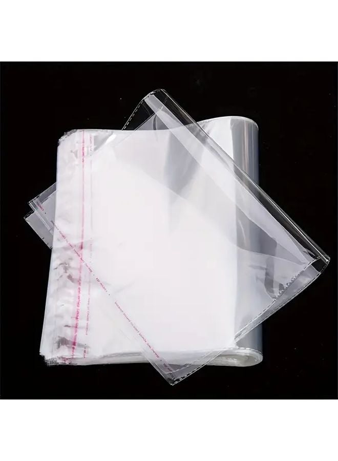 100 Pcs Transparent Resealable Self Adhesive OPP Plastic Bags For Packaging - Image 4