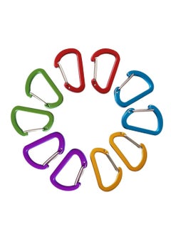 Oasisgalore 10PCS Carabiner Clips Keychain Clips Mini Carabiner Hook Connector for Camping, Fishing, Hiking or Travel  - Image 1