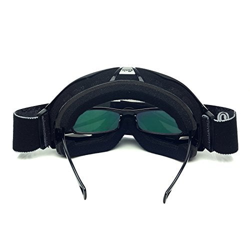 Optional life 'Fit Over Glasses' Anti-fog Riding Goggles with Sponge Liner Adjustable Elastic Headband (Clear Lens Normal Vision) - Image 5