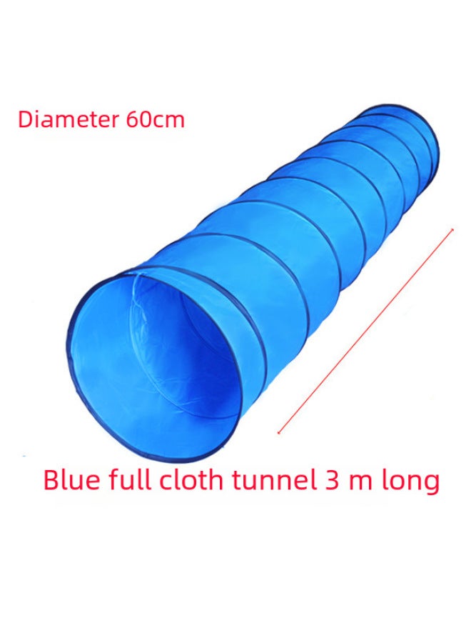 Sunshine Rainbow Tunnel Crawling Tube Sensory Training Caterpillar Baby Children's Drilling Toy Kindergarten Educational Tool-Color:Thickened 60 Camouflage Large Six-way - Image 4