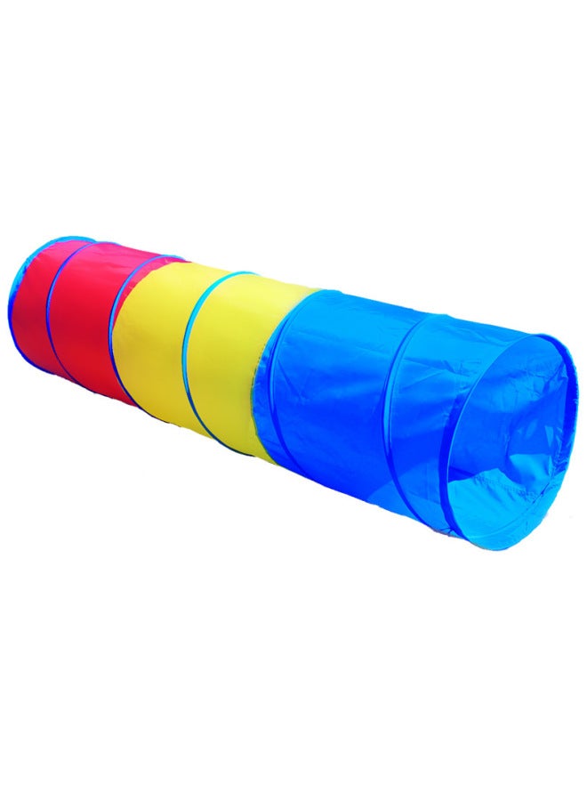 Sunshine Rainbow Tunnel Crawling Tube Sensory Training Caterpillar Baby Children's Drilling Toy Kindergarten Educational Tool-Color:Thickened 60 Camouflage Large Six-way - Image 5