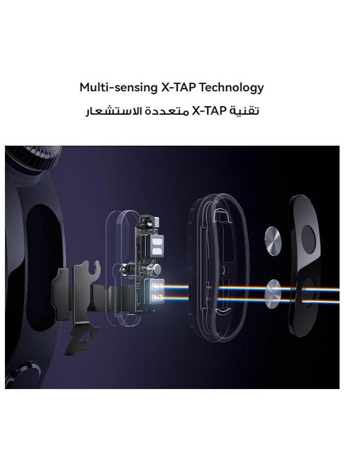 FIPKA Watch 5 42mm Smartwatch, Multi-sensing X-TAP technology, Real-Time Fingertip Blood Oxygen, e SIM, 2-Battery Modes, Intuitive Smart Gestures, Compatible with iOS & Android+ FOC Beige - Image 4