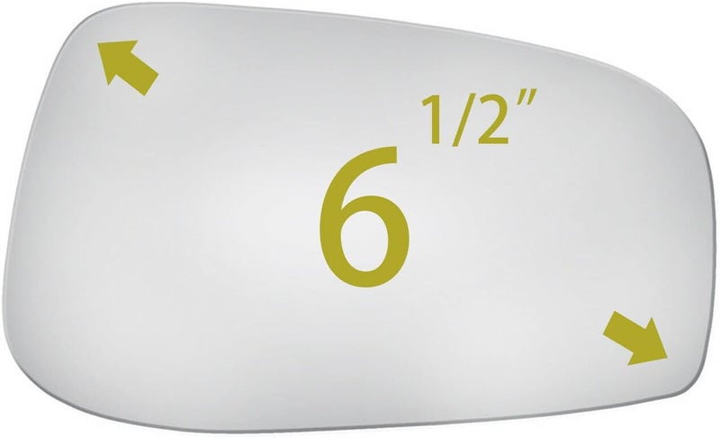 BOOLEE Mirror Glass Replacement for 2004-2006 VOLVO S60, S80, V70 - Passenger Right Side Convex Glass with Adhesives - Image 3