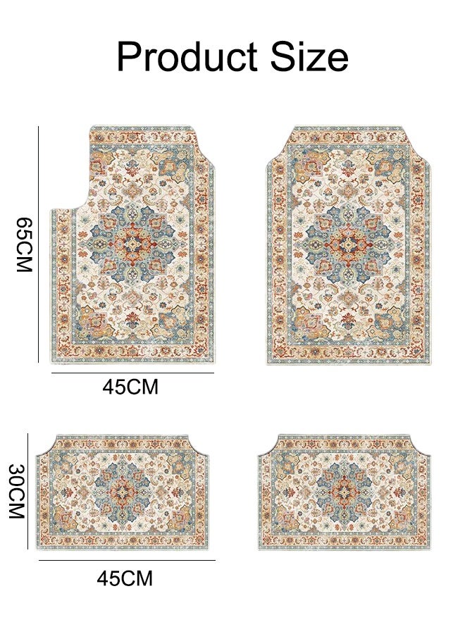 Keranixy 4PCS Automotive Floor Mats , Car Interior Accessories,Bohemian Style Carpet Floor Mats for Car,Universal Fit Full Set,  for SUV,Vans,Sedans,Trucks - Image 2