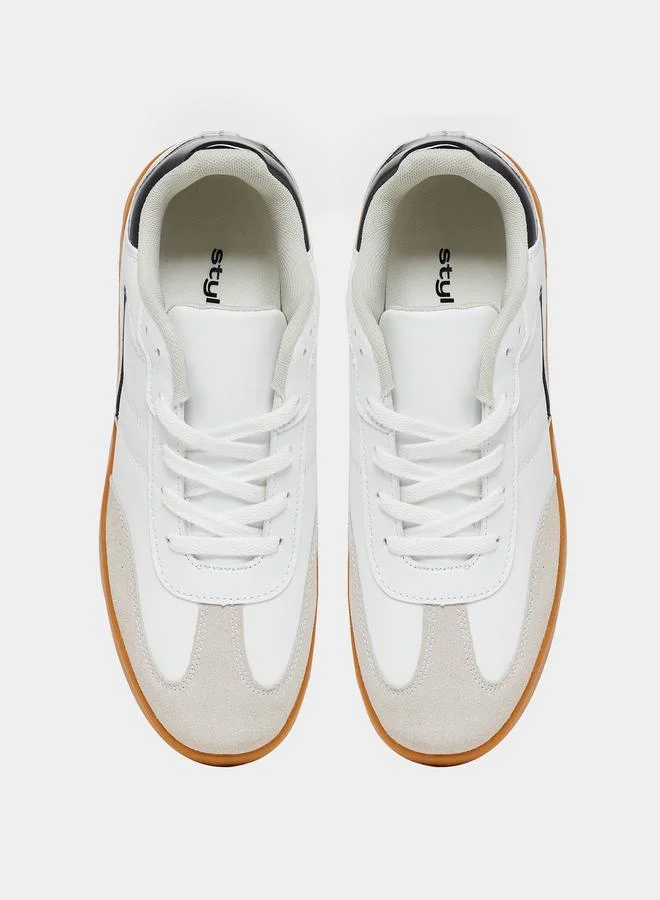 Styli Styli Retro Sole Low Top Lace Up Sneakers