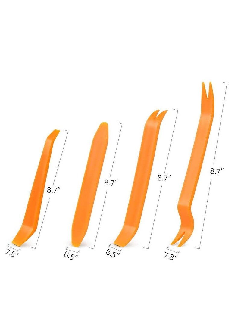 DIY Crafts DIY Crafts CTDIYHI34586 Auto Door Clip Trim and Car Radio Removal Tool Kit Install and Remove Fasteners Trims Moldings  - Image 4