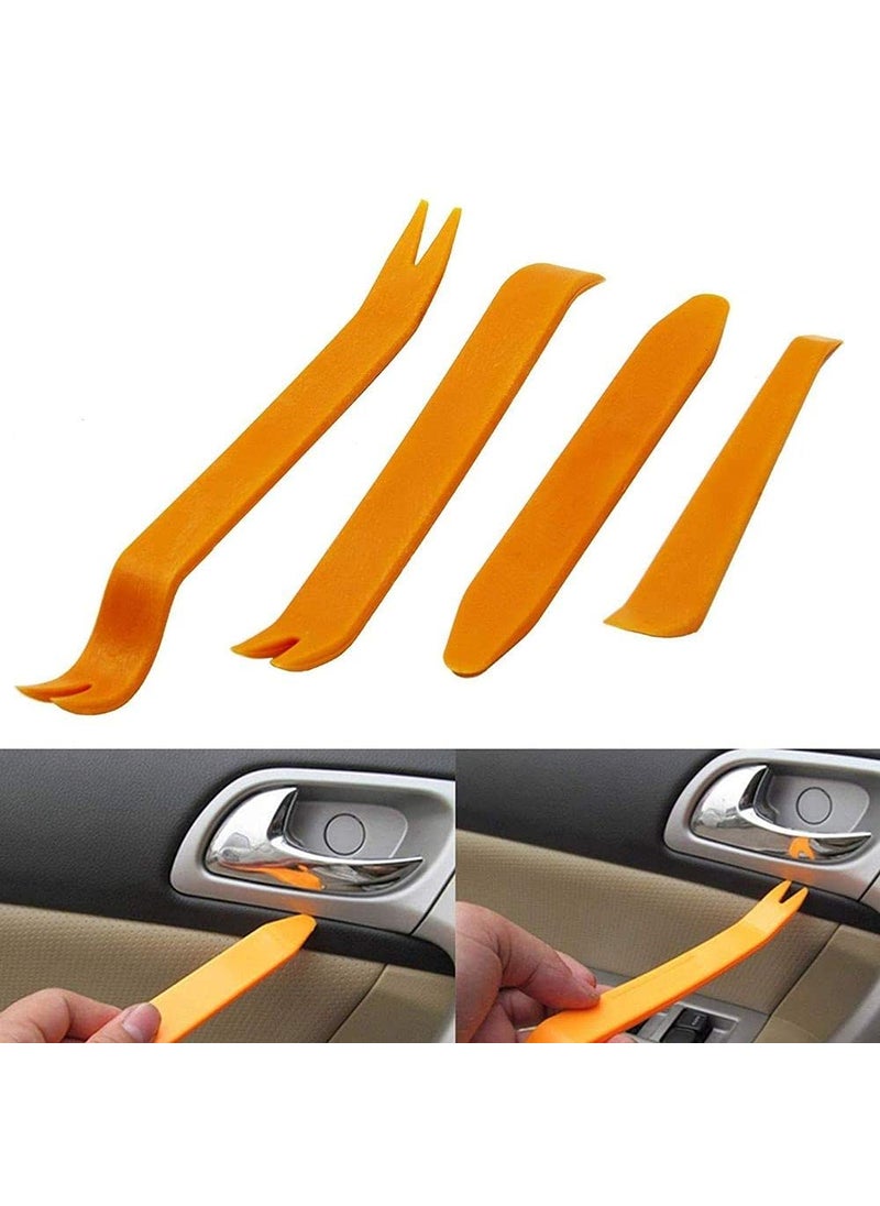 DIY Crafts DIY Crafts CTDIYHI34586 Auto Door Clip Trim and Car Radio Removal Tool Kit Install and Remove Fasteners Trims Moldings  - Image 2