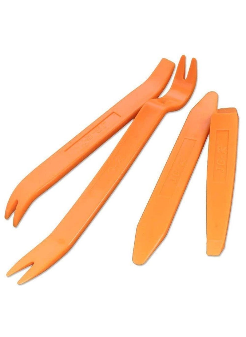 DIY Crafts DIY Crafts CTDIYHI34586 Auto Door Clip Trim and Car Radio Removal Tool Kit Install and Remove Fasteners Trims Moldings  - Image 1