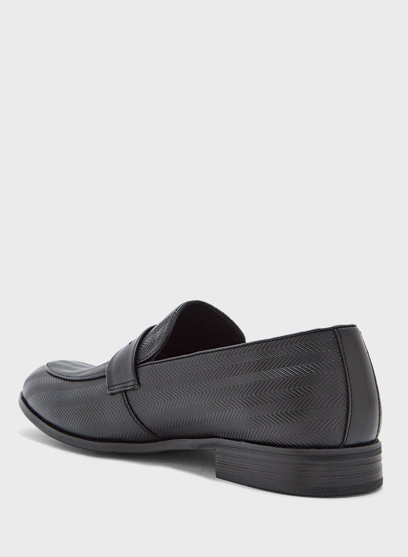 Robert Wood Weave Detail Formal Loafers  - Image 2