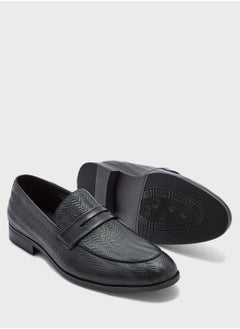 Robert Wood Weave Detail Formal Loafers  - Image 3