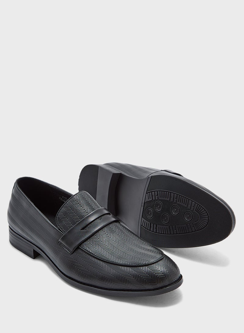 Robert Wood Weave Detail Formal Loafers  - Image 3