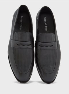 Robert Wood Weave Detail Formal Loafers  - Image 4