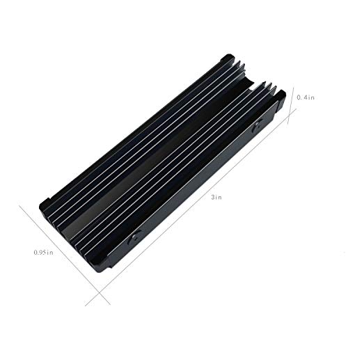 SGTKJSJS M.2 NVMe Heatsink, 2280 SSD Heat Sink for Single/Double Sided With Thermal Silicone Pads for PC/PS5 PCIE or SATA SSD (2PCS) - Image 4