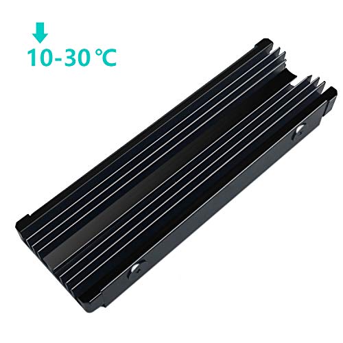 SGTKJSJS M.2 NVMe Heatsink, 2280 SSD Heat Sink for Single/Double Sided With Thermal Silicone Pads for PC/PS5 PCIE or SATA SSD (2PCS) - Image 5