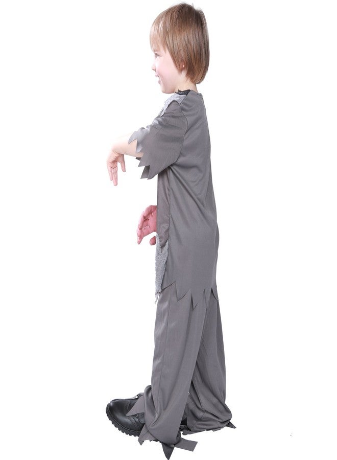 EraSpooky Skeleton Bloody Zombie Boy Costume Horror Halloween Kids Fancy Dress Outfit (Medium) - Image 4