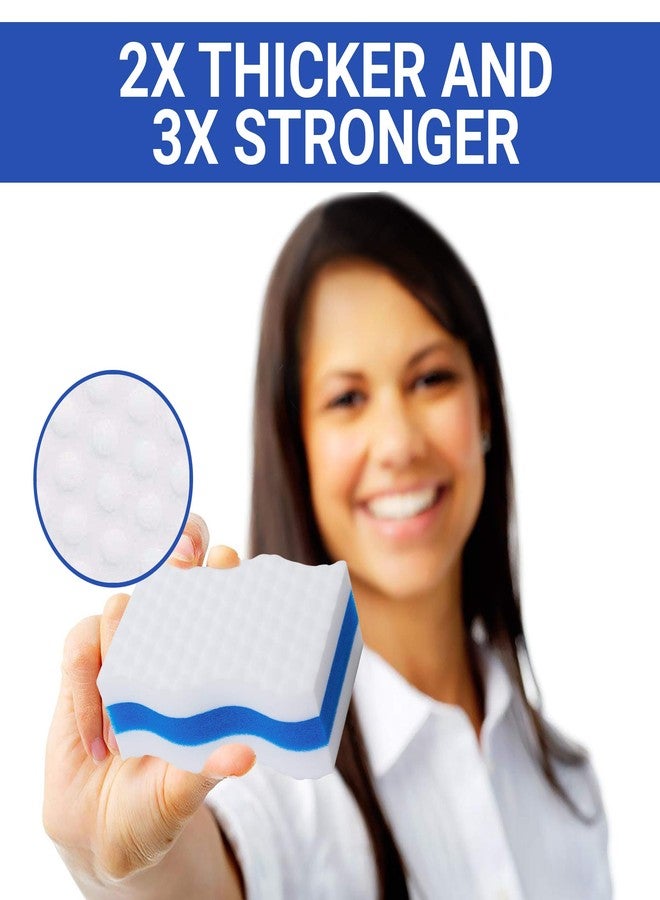 SCRUBIT (25 Pack) Extra Durable Eraser Sponge by SCRUBIT - Kitchen, Bathroom, Floor & Wall Cleaner -Melamine Magic Cleaning Sponges - Extra Thick Erasers, Best Cleaning Supplies for The Toughest Stains & Dirt - Image 5