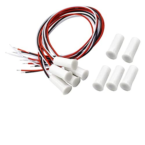 Lagogia Magnetic Reed Switch RC-35 NC/NO Recessed Wired Door Window Alarm, Magneti Door Switch, Contact Sensor, for Home Security and Burglar Alarm Systems, Sets of 5, White - Image 1