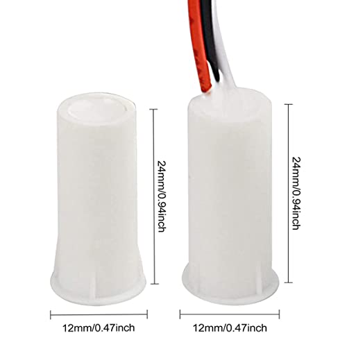 Lagogia Magnetic Reed Switch RC-35 NC/NO Recessed Wired Door Window Alarm, Magneti Door Switch, Contact Sensor, for Home Security and Burglar Alarm Systems, Sets of 5, White - Image 2