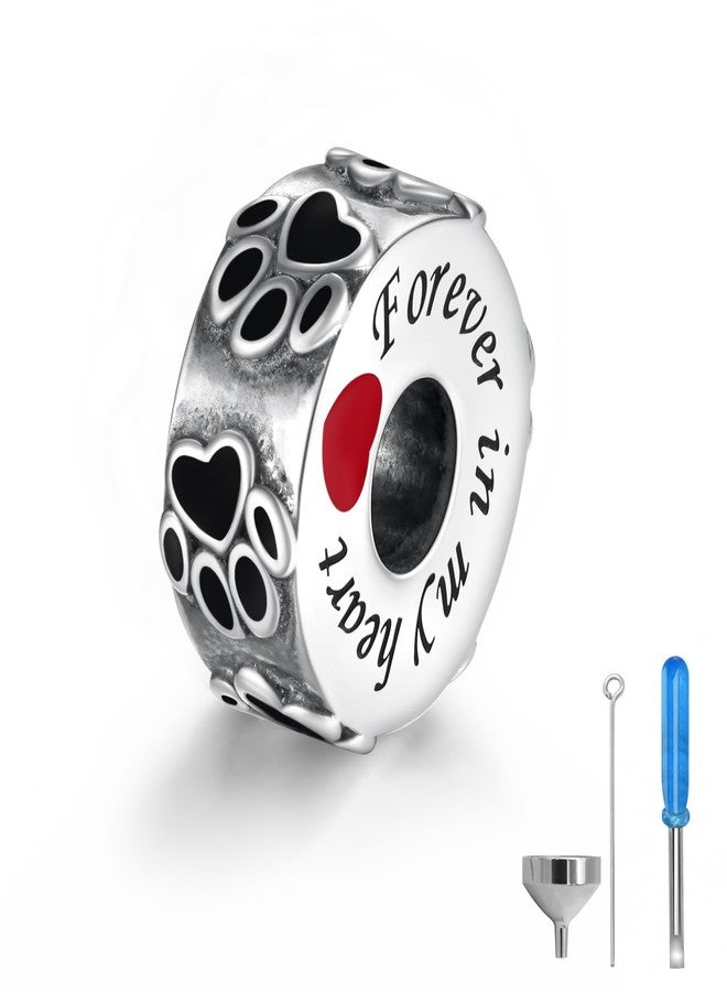 APOTIE Sterling Silver Cremation Urn Bead Charm for Bracelet Holds Ashes Keepsake Pendant Memorial Jewelry Gifts for Women Loss Loved One - Image 1