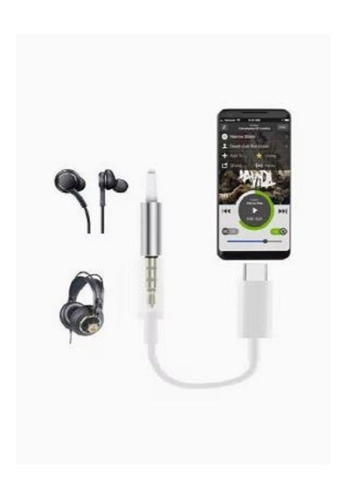 ماركة غير محددة محول لمقبس سماعة الرأس بمنفذ USB Type C  - Image 3