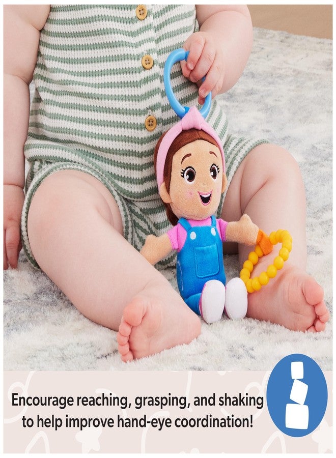 Ms. Rachel Official Sensory Take-Along Toy, Baby Swing & Baby Stroller Teething Toys with Rattle & Clip, Toddler Toys for Girls & Boys for Ages 0-1+ - Image 5