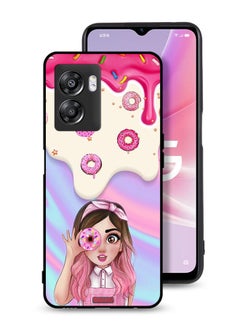 Oppo A57 5G Protective Case Cover Holding Donut