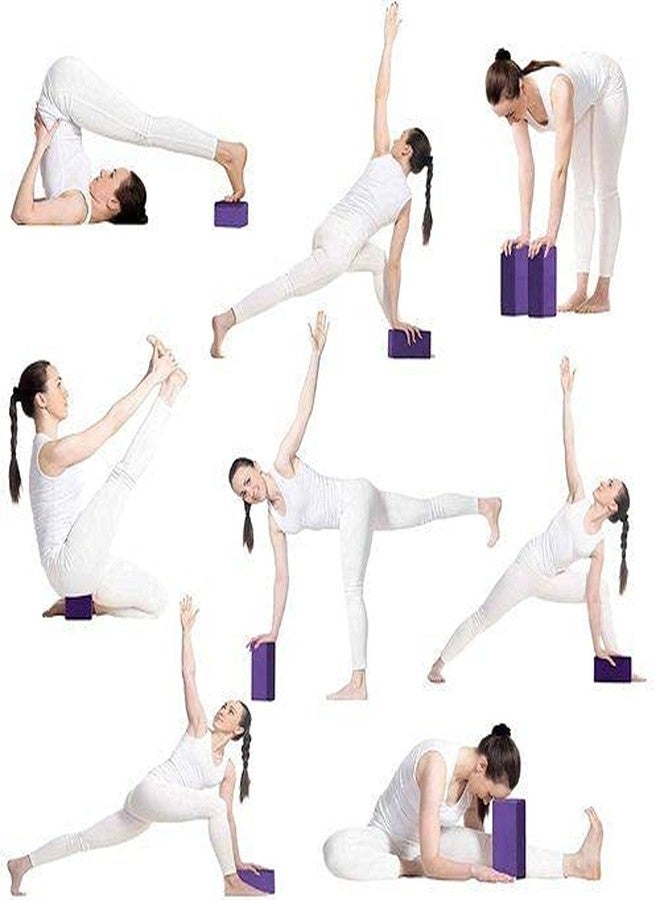 The Yogis مكعبات اليوغا من ذا يوغي | مكعبات اليوغا (مجموعة من قطعتين، حجم كبير جدًا)، مصنوعة من مادة إسفنجية EVA عالية الكثافة وممتازة لتوفير القوة والتوازن والمرونة، مقاومة للروائح، حجم عادي (9 × 6 × 3 بوصات، مجموعة من قطعتين مع حزام) - Image 5