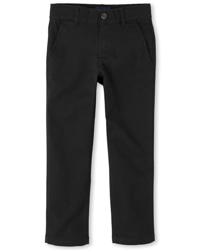 The Children's Place Boys Stretch Skinny Chino Pants,Black Single,6 - Image 1