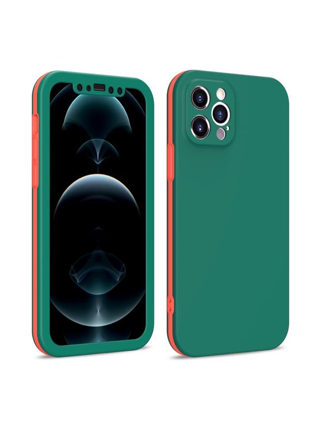 Zaboon Case For iPhone 12 Pro Two Color Full Protective 3-in-1 Phone Case - Image 1