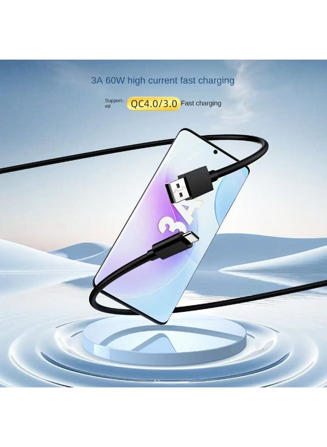 USB 3.2 to USB C Cable 2 Meter 3 Ampere PD 60W 10Gbps Fast Charging Type C Cord For  MacBook iPad PC Laptop iphone Sumsung etc Support QC 3.0/4.0 fast charging protocol - view 4