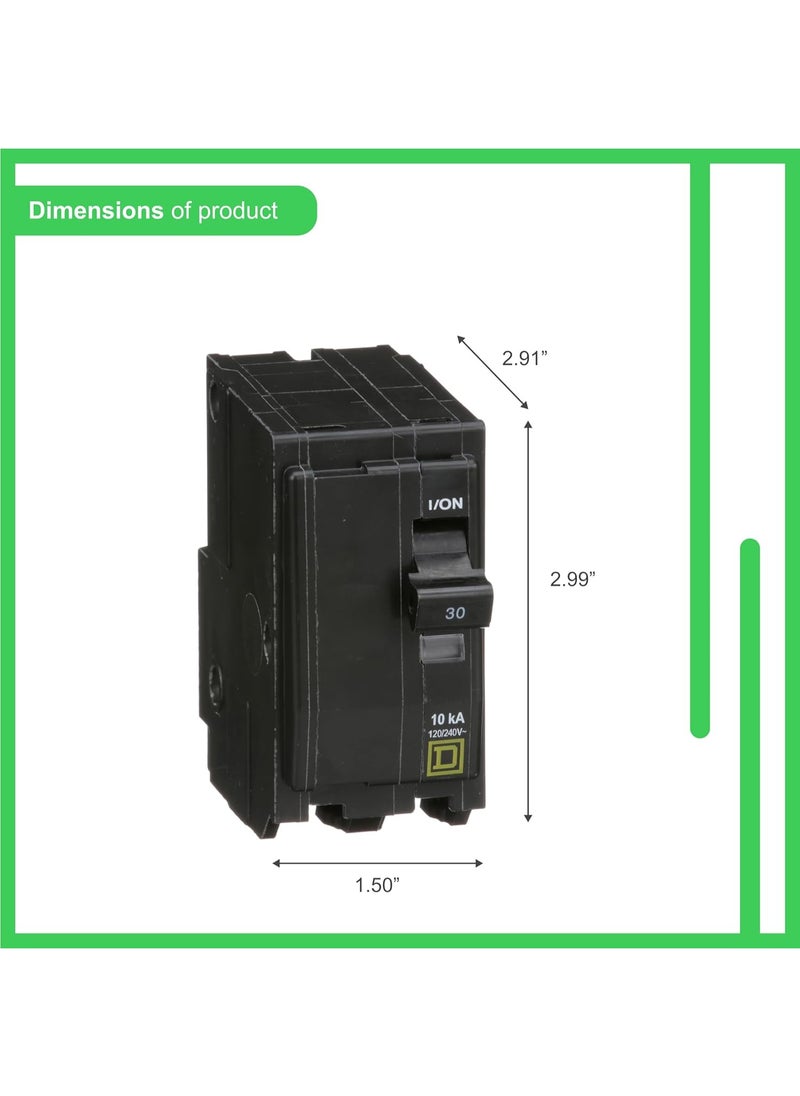 Schneider Electric Square D - QO230CP QO 30-Amp Two-Pole Circuit Breaker  - Image 3