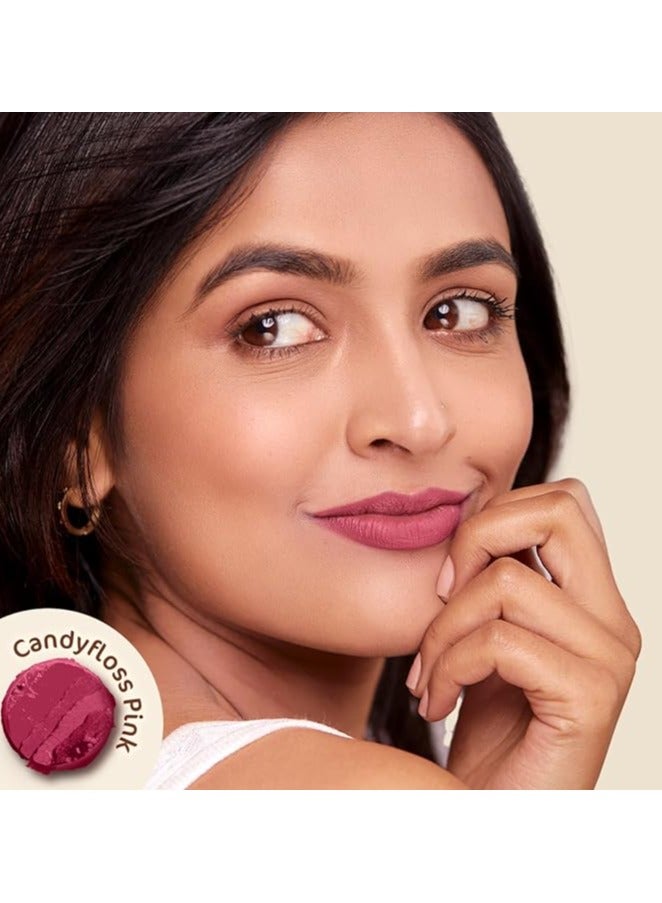 Mamaearth Moisture Matte Longstay Lipstick with Avocado Oil & Vitamin E for 12 Hour Long Stay - 03 Candyfloss Pink - 2 g - Image 2