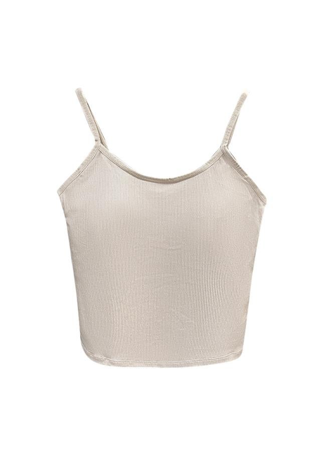 VUELO Korean Style Pure Suspender Vest With Chest Pad Slim-fit Inner Strapless Seamless Naked Outer Wear Base All-match Top For Women  - Image 5