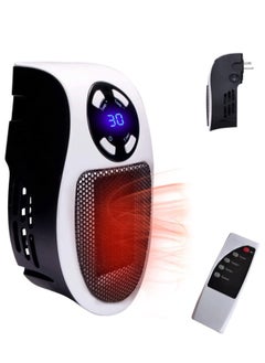 Excefore In Heater for Indoor Use Fast Heating Wall Space Heater Low Wattage Heater with Thermostat Led Display for Home Office Bathroom Indoor Use  - Image 1
