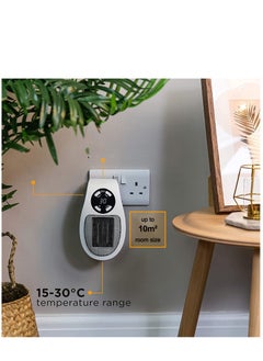 Excefore In Heater for Indoor Use Fast Heating Wall Space Heater Low Wattage Heater with Thermostat Led Display for Home Office Bathroom Indoor Use  - Image 2