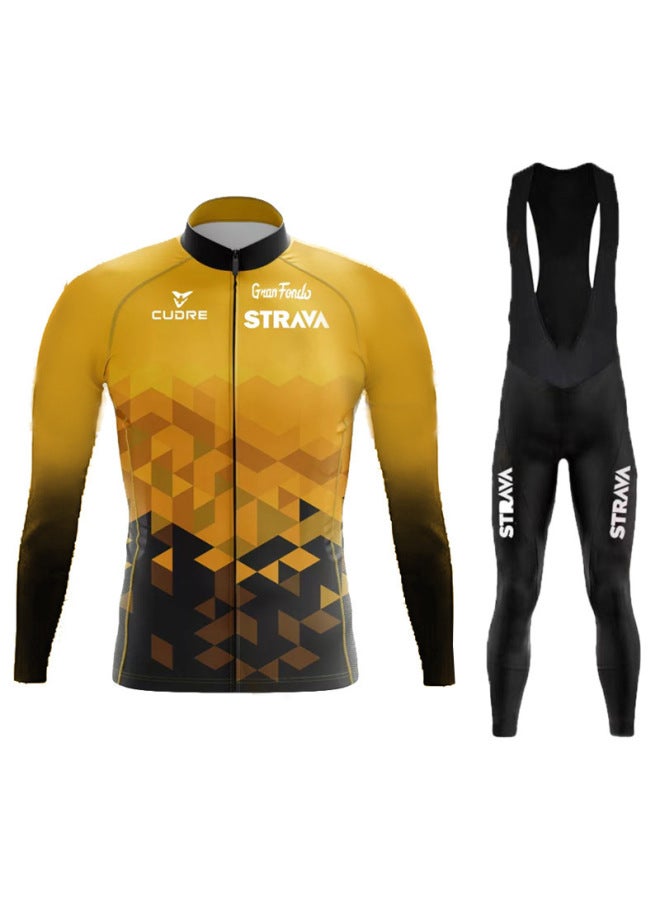 Fashion Long Sleeve Cycling Suit Set Mountain Off-road Bicycle Cycling Team Uniform Children's Speed Skating Suit Method