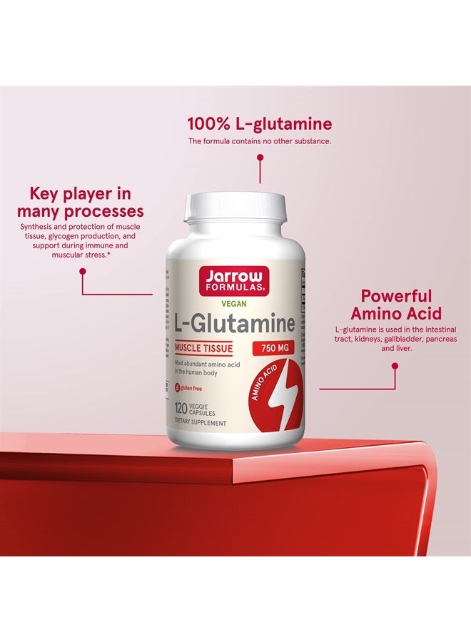 jarrow formulas L-Glutamine - 120 Veggie Caps - Supports Muscle Tissue & Immune Function - 100% L-Glutamine - 120 Servings - Image 5