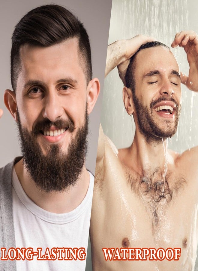 DuoZeng Beard Pencil Filler for Men,Beard Pen Filler Long Lasting Coverage Waterproof & Natural Finish Beard Filling Pen with Brush,Barber Styling Pencil - Fill, Shape & Define Perfect Beard(Black) - Image 4