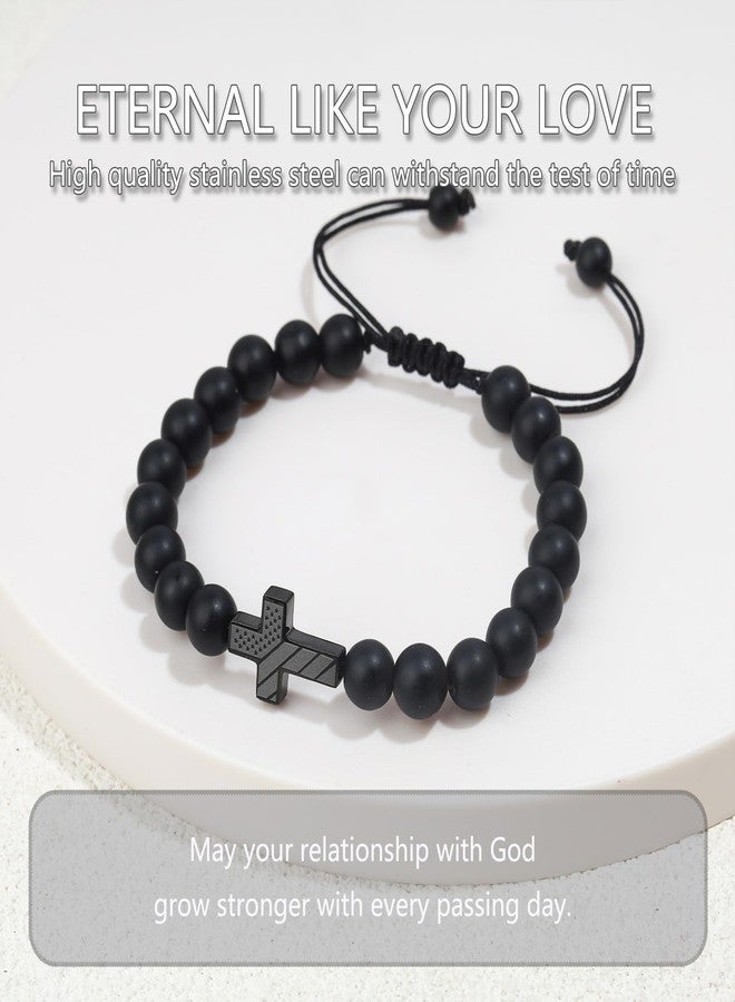 CXLDTE Easter Basket Stuffers Gifts for Kids Teen Boys Gift Ideas Cross Bracelet Men Christian Baptism Confirmation First Communion 8 10 12 14 16 13 11 Year Old Birthday Christmas Gifts for Teenage Boy Teens - Image 5
