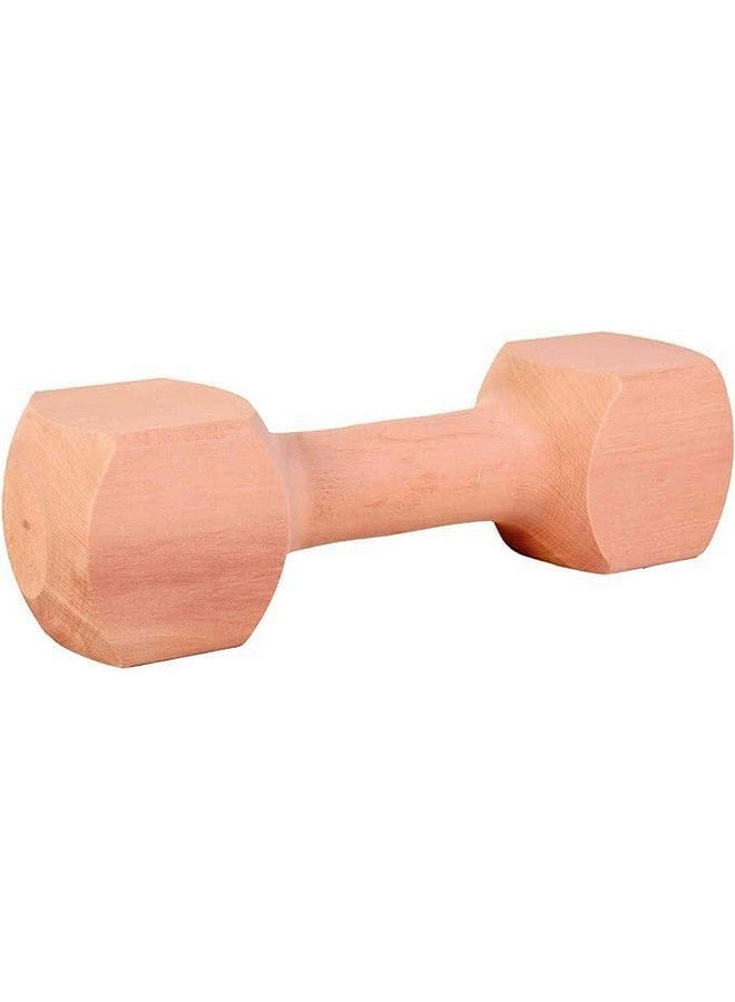 Wooden Dumbbell Chew Toy, 100% Natural Wood Training Toy For Dogs And Puppies - Keeps Teeth And Gums Healthy Oral Care - Image 2